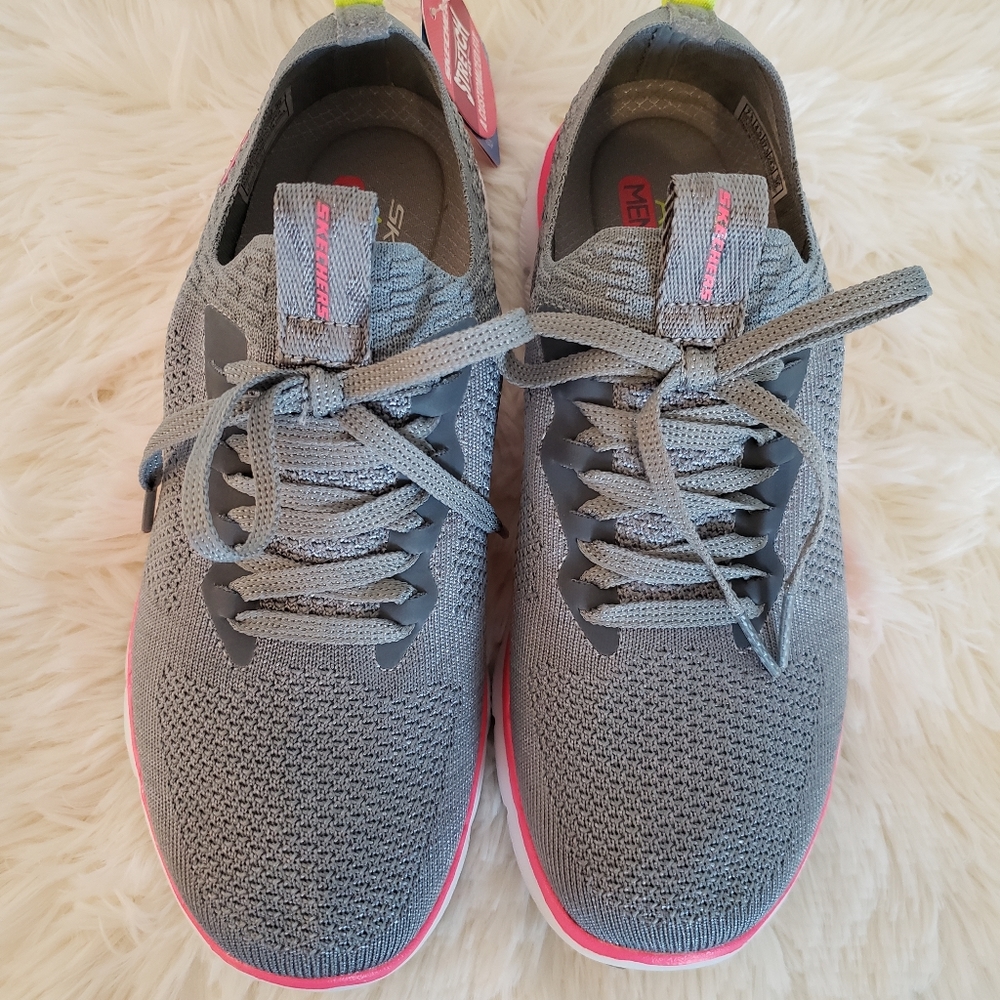 SKECHERS Flex Appeal 2.0 Air-Cooled Stretch Knit Sneakers--NWT--7.5 - Picture 3 of 8
